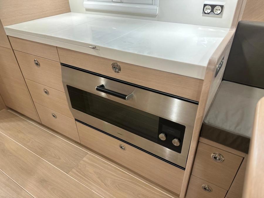 Yacht galley kitchen joinery — Vertuden Turkey