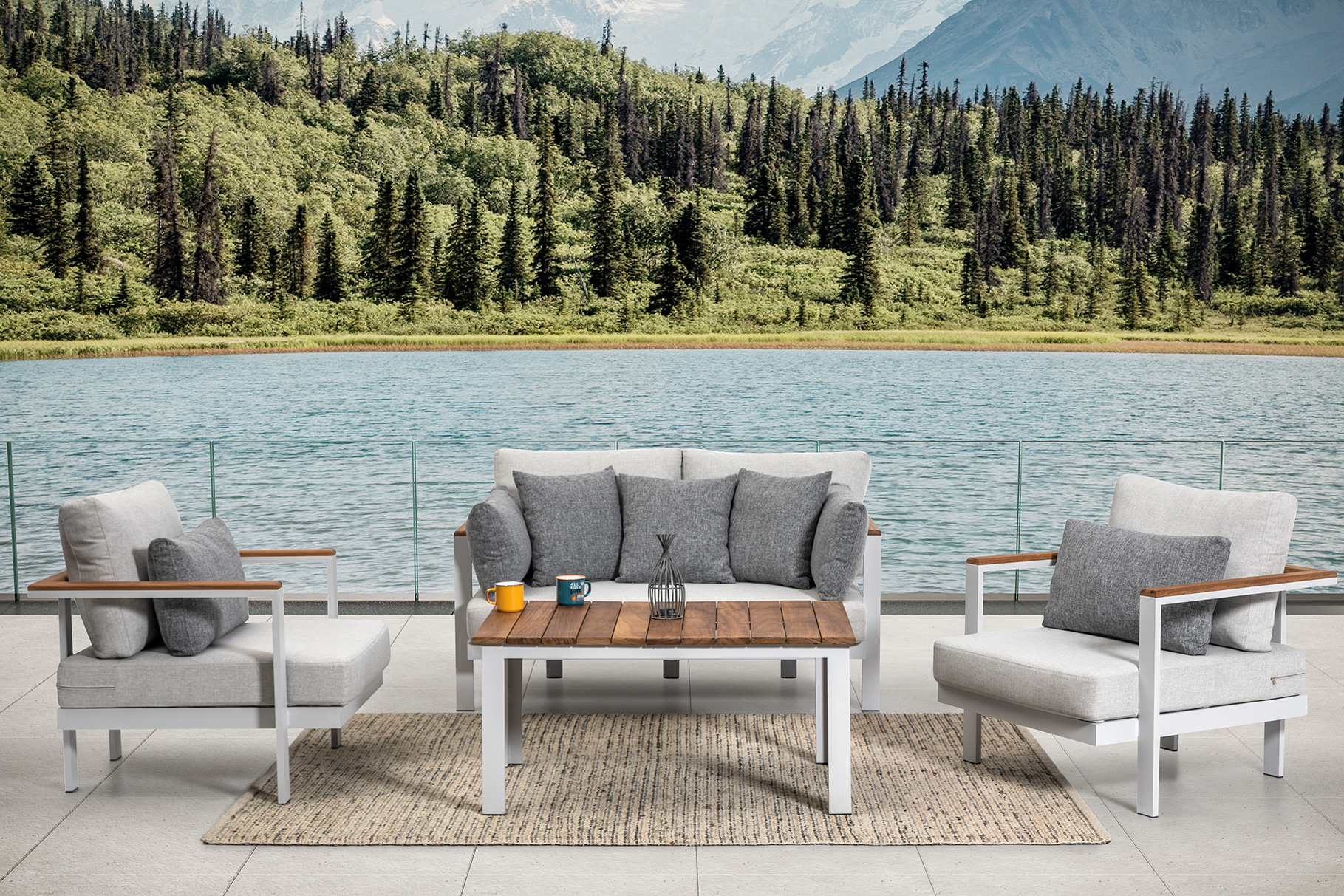 Outdoor lounge lakeside HORECA furniture — Vertuden Turkey